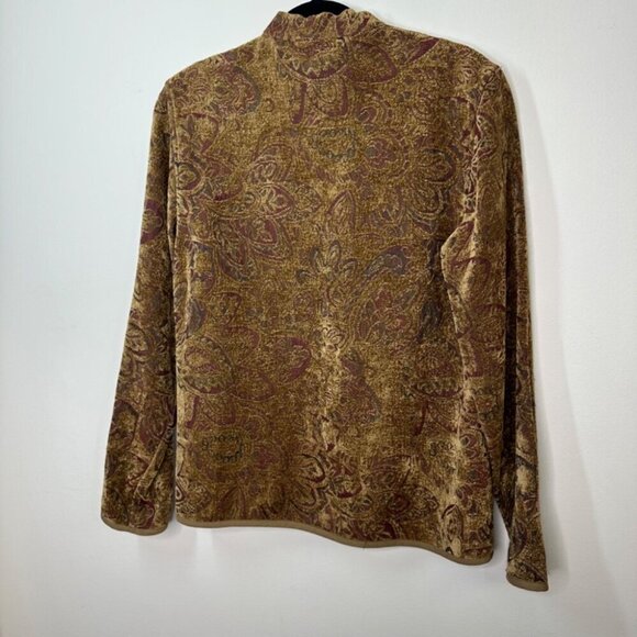 Vintage Flashback Tapestry Brocade Jacket - Earthy Boho Chic Size M - Picture 11 of 15